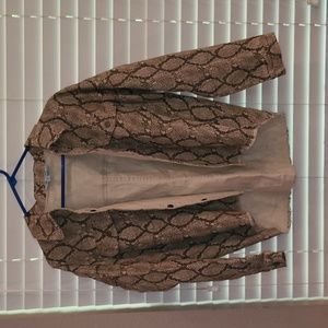 She + Sky Shirt Jacket snakeskin small